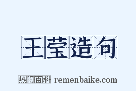 王莹造句是什么意思的图片